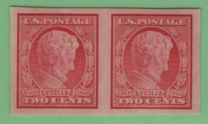 $US Sc#368 M/NH/XF, imperf pair, Cv. $57.50