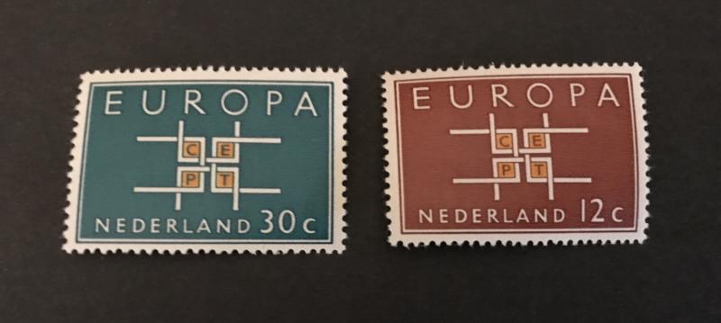 Netherlands 1963 #416-17 MNH SCV $2.25