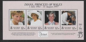 SOLOMON ISLANDS SGMS908 1998 DIANA PRINCESS OF WALES MNH