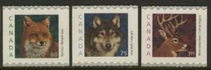 Canada 1879-81 MNH Animals, Red Fox, Grey Wolf, White-tailed Deer