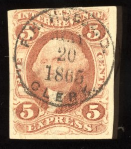 US Scott R25a Used 5c red Express Revenue Lot AR107 bhmstamps