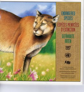 United Nations Endangered Species 1997 Folder with Stamps MNH