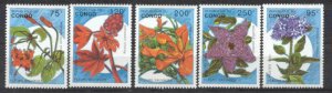 Congo 1016-20 MNH Flowers SCV17.75