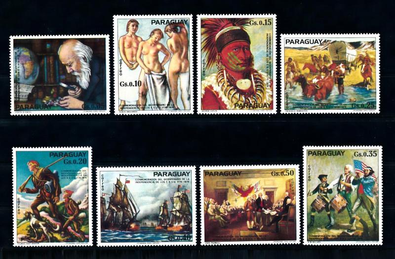 [72634] Paraguay 1975 Paintings Independence USA  MNH