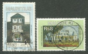 MAURITIUS #727, 728 USED