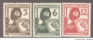 Germany, Scott #481-83, MH, complete set