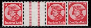 Germany Scott # 399 (3), label, mint nh, se-tenant, Mi # WZ10