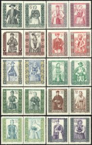 Poland #886-905  MNH - Regional Costumes (1959-60)