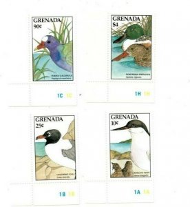 Grenada - 1988 - Birds - Set Of 4 Stamps - MNH