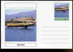 CHARTONIA, Fantasy - Hydrofoil - Postal Stationery Card...