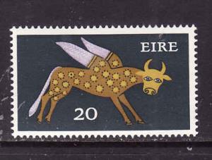 Ireland-Sc#303-unused NH 20p slate & multi-Animals-Winged Ox-1971-5-