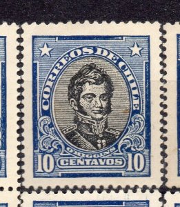 Chile 1920s Early Issue Fine Mint Hinged Shade 10c. NW-12558