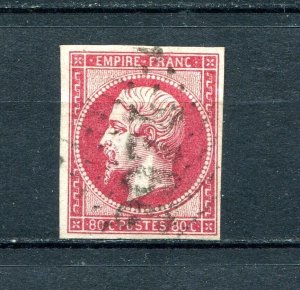 France 1853 Imperf 80c Napoleon  Used