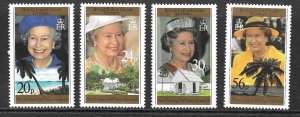 BRITISH INDIAN OCEAN TERR SG180/3 1996 70th BIRTHDAY OF QUEEN ELIZABETH  MNH