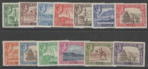 ADEN SG16/27 1939 DEFINITIVE SET MTD MINT