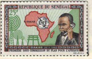 Senegal Scott 210 MNH** ITU stamp 1962