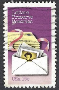 United States #1805 15¢ Letters Preserve Memories (1980). Used.