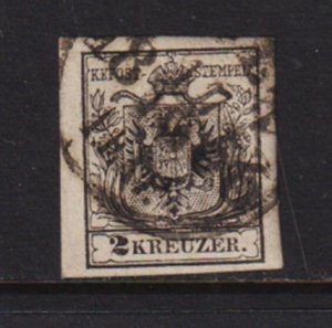 Austria - #2 V.F. used, cat. $ 82.50