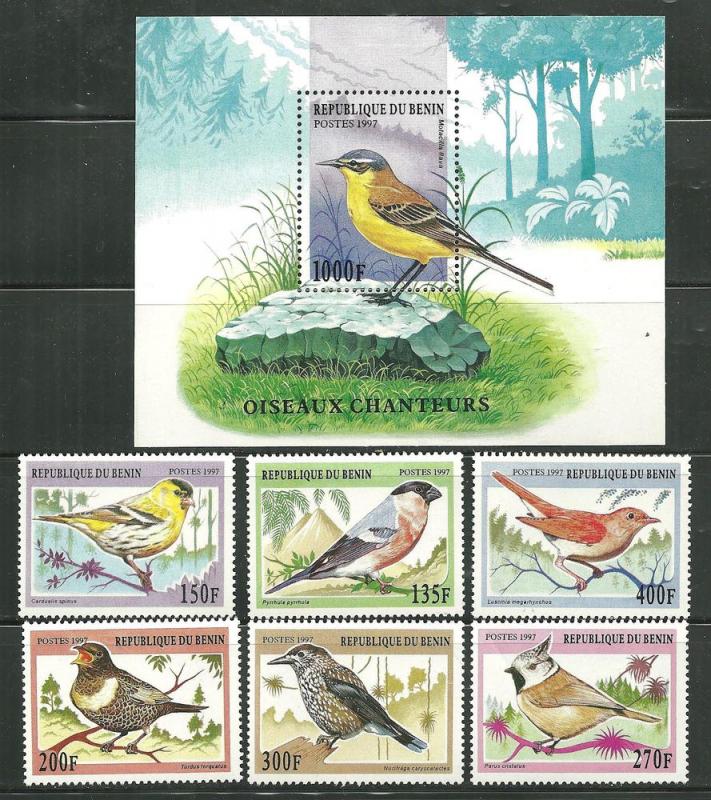 Benin 944-1000 MNH Birds of Benin SCV 15.65