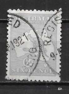Australia 48a 1915-24 6d Roo U