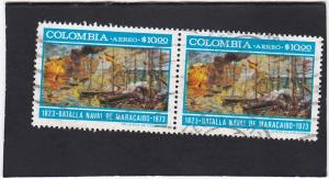 Colombia  # C587  used pair