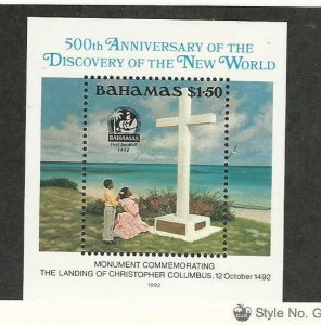 Bahamas, British, Postage Stamp, #753 Mint NH, 1992 Columbus