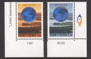 Finland   #810-811   MNH  1990  incorporation services.  holography