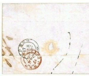 MALTA PAID CDS Cover 1857 Leghorn Livorno Italy Letter {samwells-covers}W378a