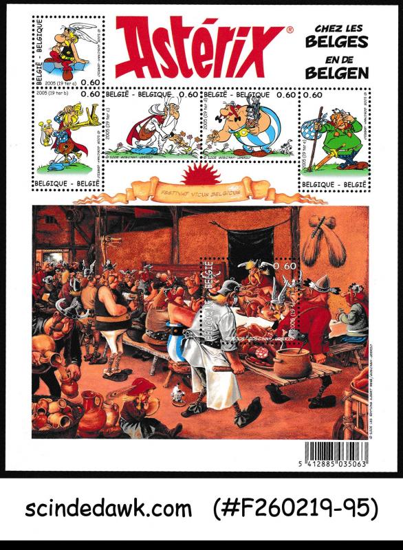 BELGIUM - 2005 ASTERIX COMIC CHARACTER SG#MS3942 - MIN/SHT MNH