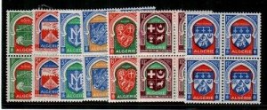 Algeria Scott 274-80 Mint NH blocks [TE415]