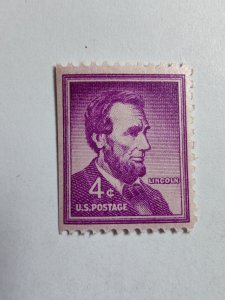 SCOTT #1036A SINGLE LINCOLN PANE MINT NEVER HINGED BEAUTY