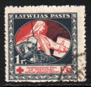 Latvia #B4    used