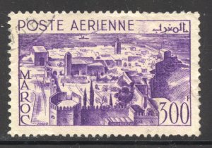 French Morocco Scott C40 Used H - 1951 Kasbah of the Oudayas - SCV $12.00