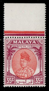 MALAYSIA - Perlis GVI SG22, 35c scarlet & purple, NH MINT.