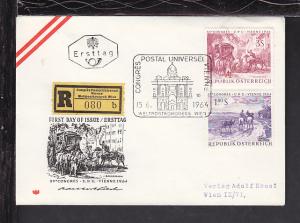 Austria Horses 1964 Typed FDC BIN