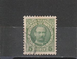 Danish West Indies  Scott#  43  Used  (1908 King Frederik VIII)