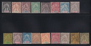 Fr. Congo Scott # 18 - 34 F-VF-OG PH/used nice color scv $ 418 see pic !