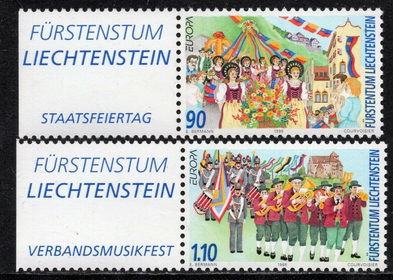 EUROPA 1998 - Liechtenstein - Festivals and National Celebrations - MNH Set
