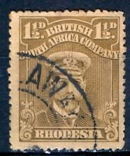 Rhodesia - British South Africa Company; 1917: Sc. # 121: Used Single Stamp