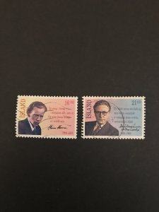 Iceland 1987 # 654-55 Used CV $1