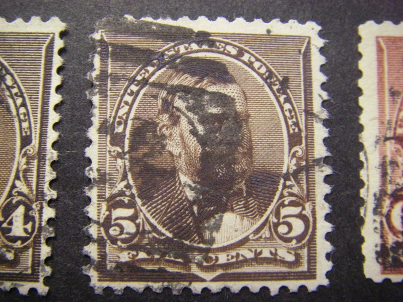 Scott 219-229, 1890-3 Regular issue Beauties, USED Complete set, CV $260+