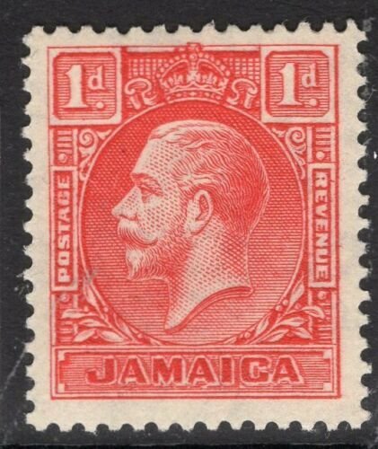 JAMAICA SG108 1929 1d SCARLET DIE I MTD MINT 