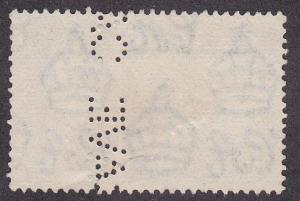 Ceylon Perfin stamp