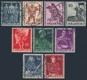 Switzerland 270-278,used.Mi 399-385. Soldiers & Commanders,1941.