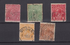 Australia 1913/14 Heads Collection To 5d Fine Used BP9436