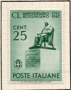 Italy 1942 Early Issue Fine Mint Hinged 25c. NW-252482