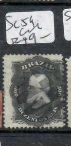 BRAZIL  DOM PEDRO   200R  SC 59  CORK CANCEL    VFU             P0412A H