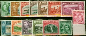 Trinidad & Tobago 1938-44 Set of 14 SG246-256 Fine LMM (2)