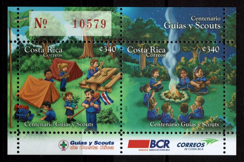 Costa Rica #646  MNH - Boy Scouts and Girl Guides (2011)