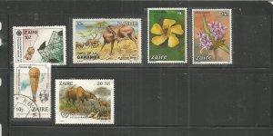 ZAIRE  33 Different Stamps